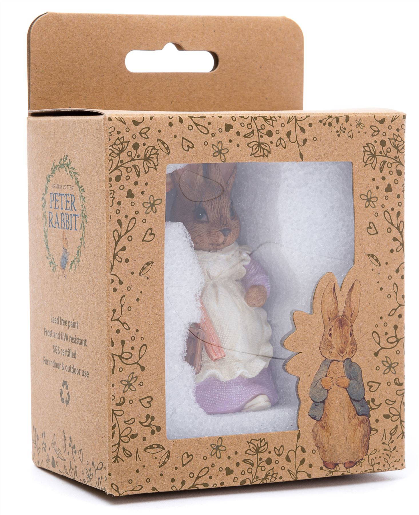 Beatrix Potter Mr. Jeremy Fisher Bastone Topper: Decorazione da giardino in bronzo - Italia