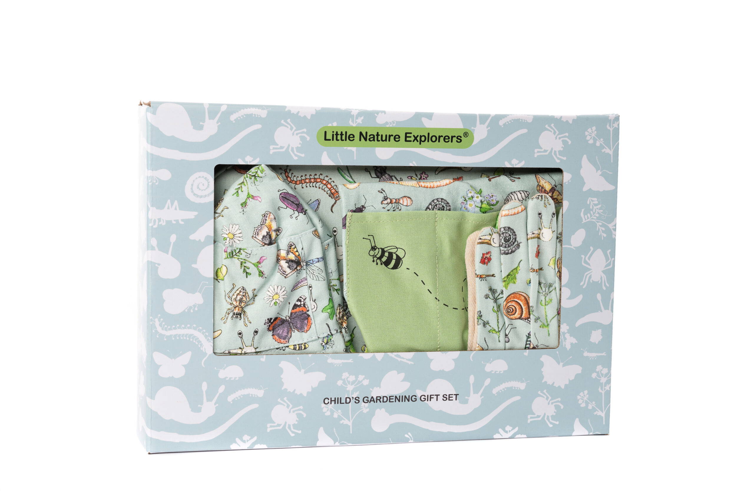 Emma Lawrence Little Nature Explorers Childrens Garden Wear Gift Set - Green Trim