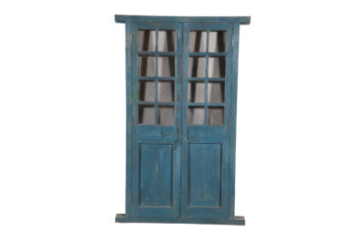 Antique Indian Teak Wood Pair Of Doors And Frame