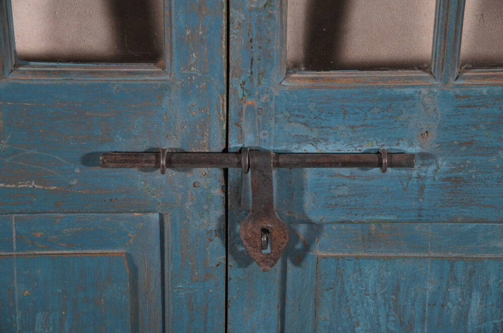 Antique Indian Teak Wood Pair Of Doors And Frame - Image 2