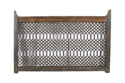 Antique Indian Teak Wood and Iron Bannister