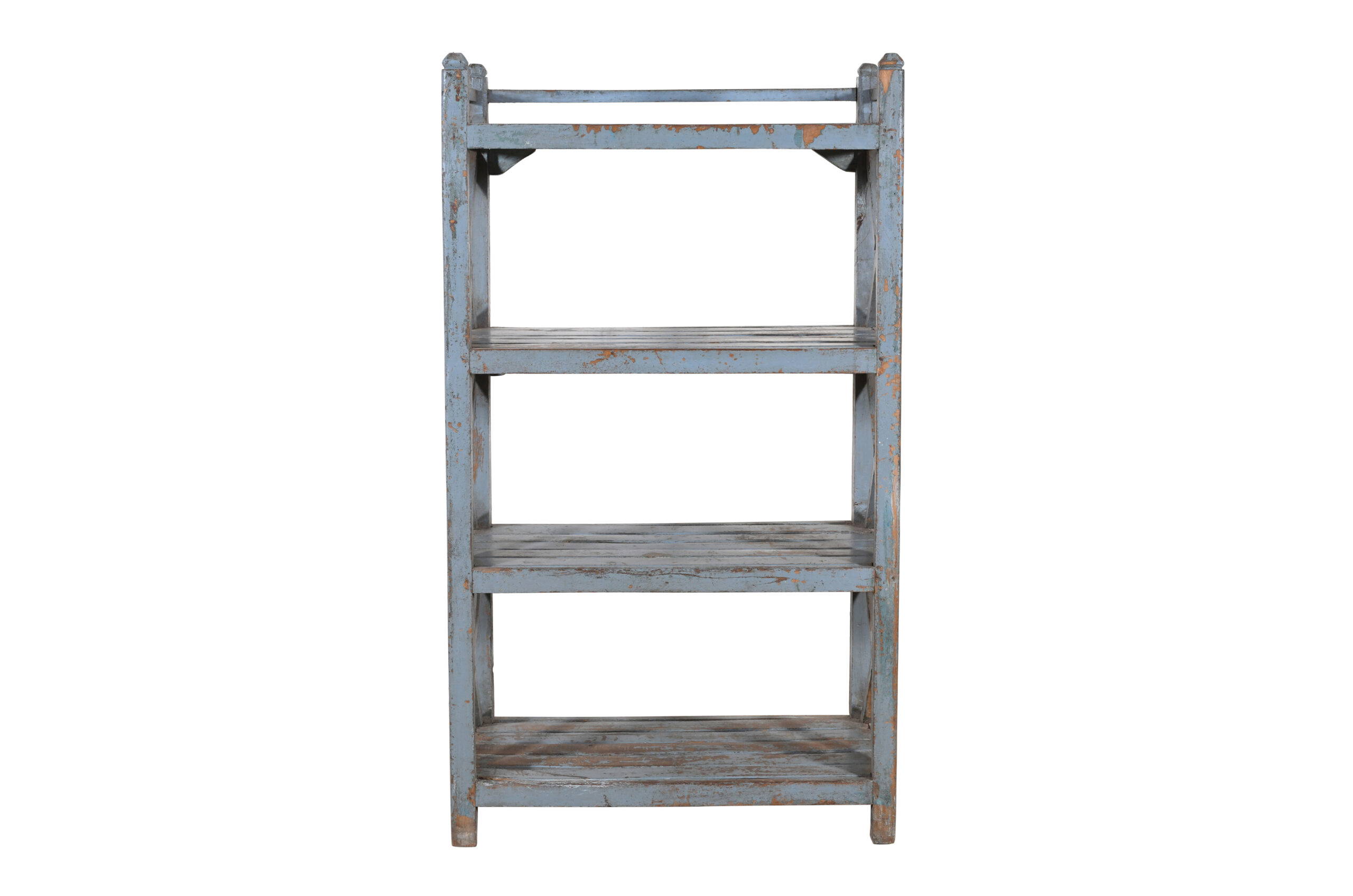 Antique Indian Teak Wood Kitchen Storage Rack - Image 3
