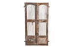 Antique Indian Teak Wood Jali Shutter Doors