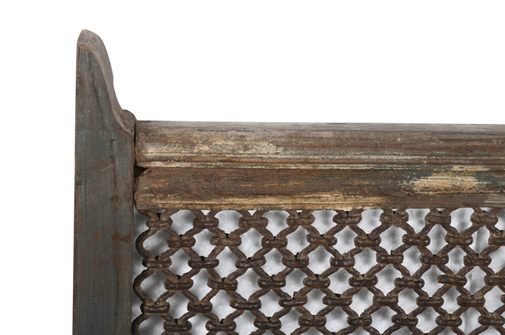 Antique Indian Teak Wood and Iron Bannister - Image 2