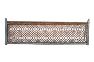 Antique Indian Teak Wood and Iron Bannister