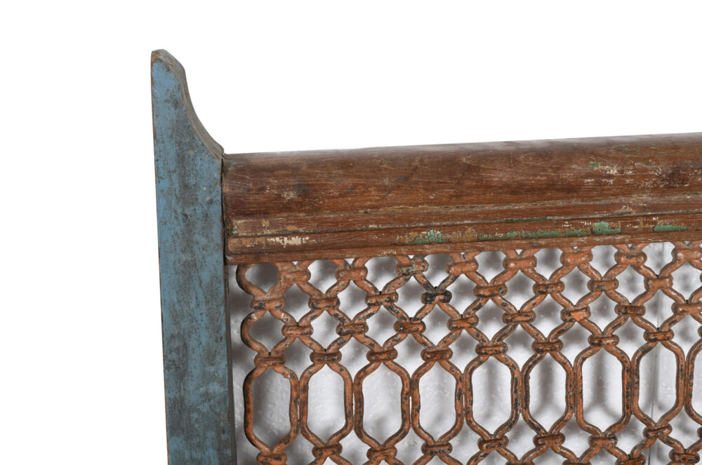 Antique Indian Teak Wood and Iron Bannister - Image 3
