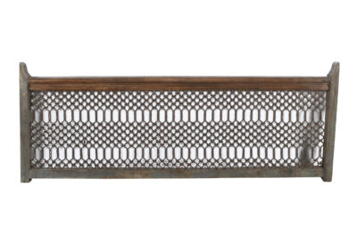 Antique Indian Teak Wood and Iron Bannister