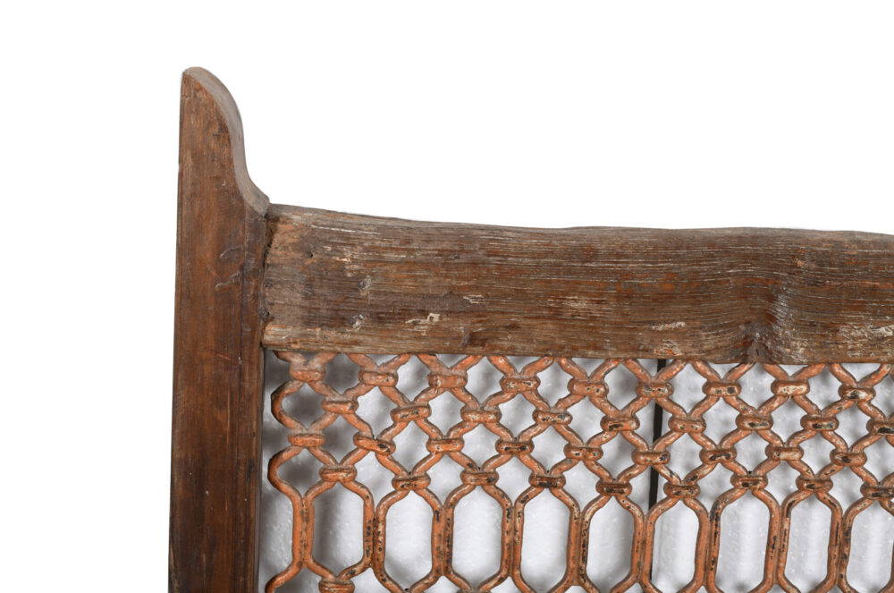 Antique Indian Teak Wood and Iron Bannister - Image 3