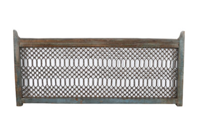 Antique Indian Teak Wood and Iron Bannister