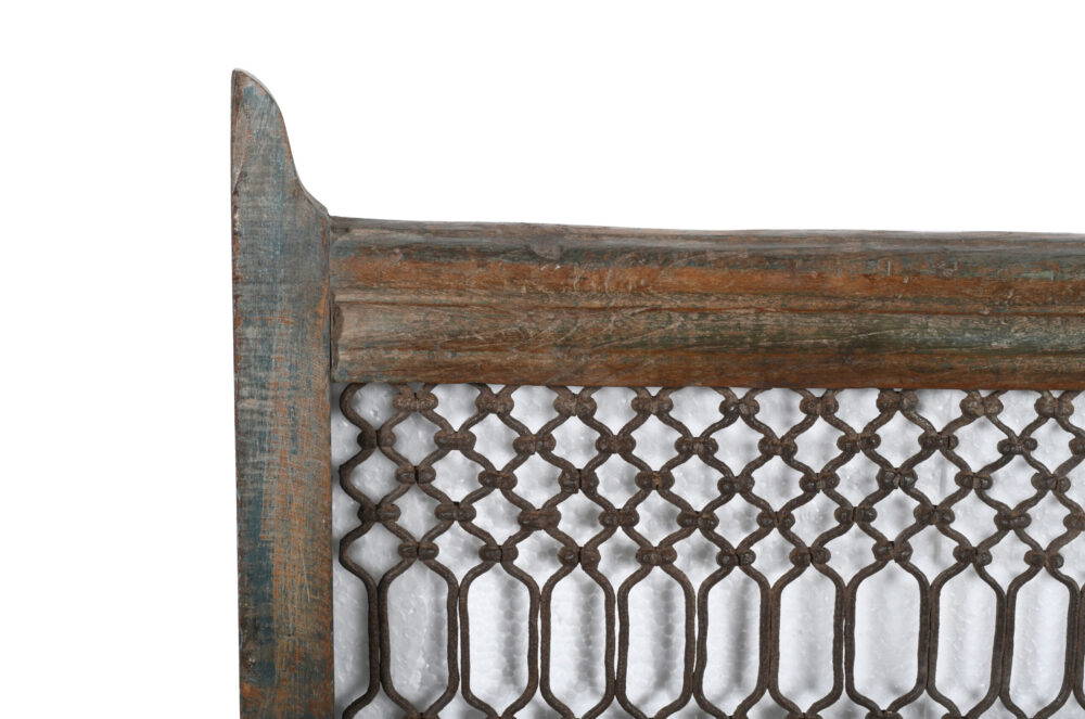 Antique Indian Teak Wood and Iron Bannister - Image 2