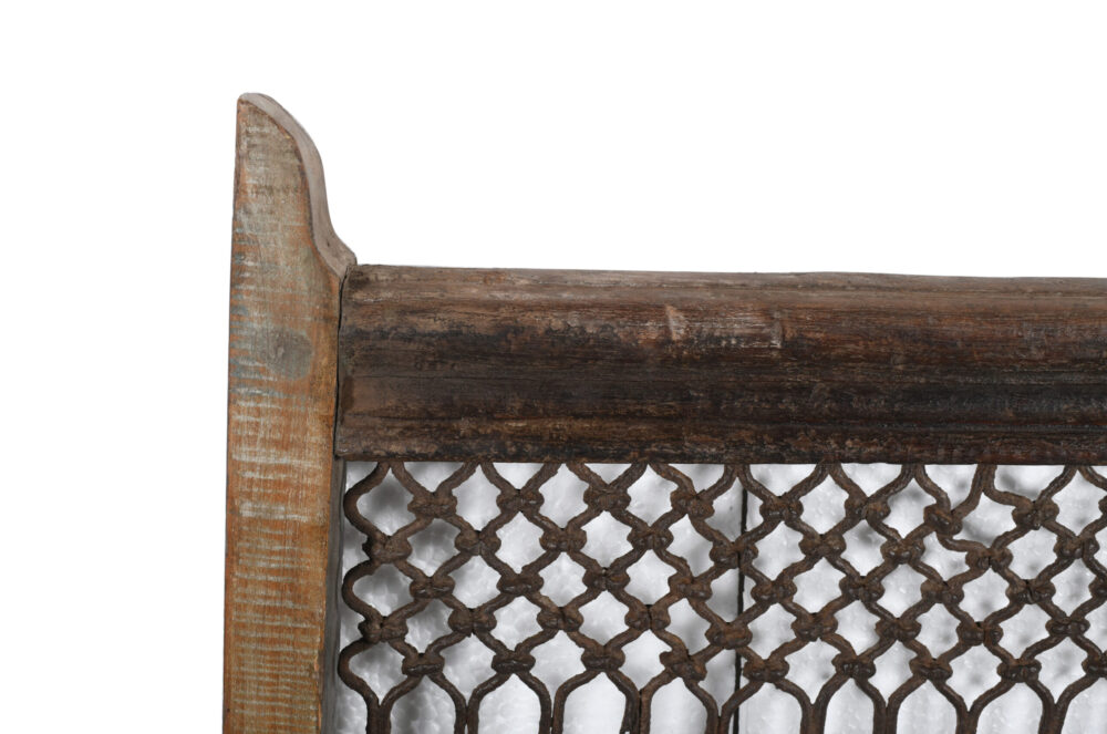 Antique Indian Teak Wood and Iron Bannister - Image 3