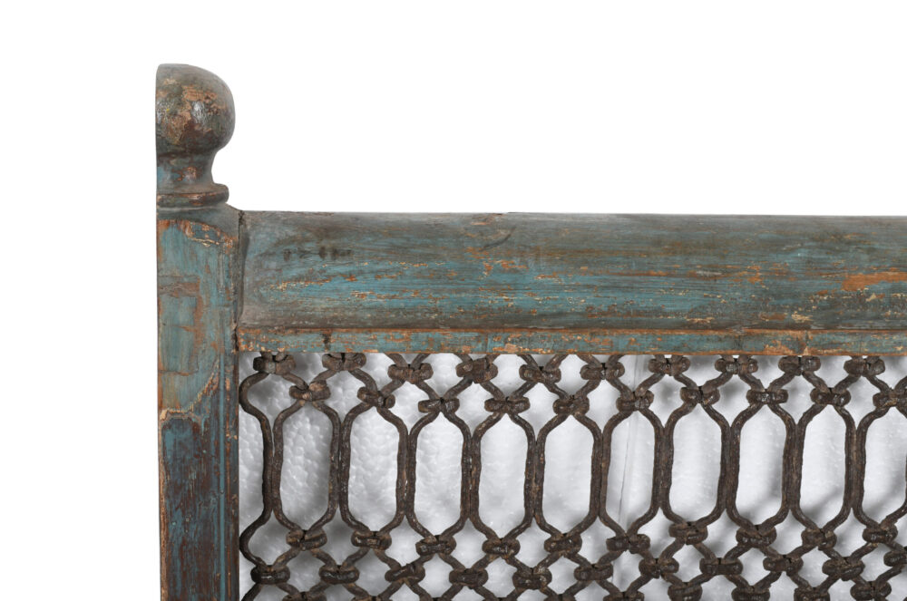Antique Indian Teak Wood and Iron Bannister - Image 3