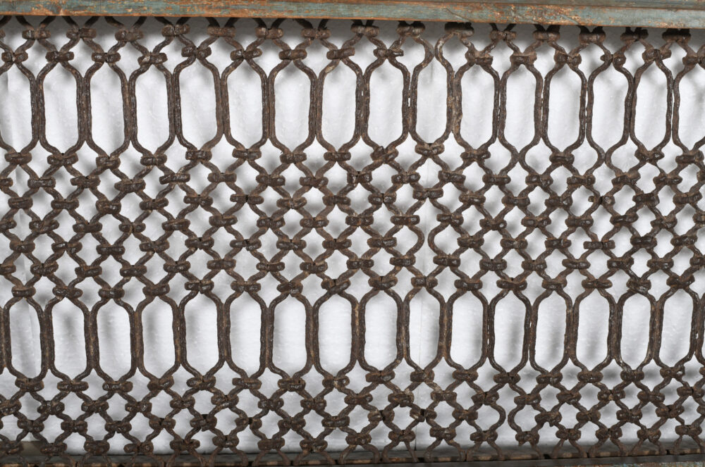 Antique Indian Teak Wood and Iron Bannister - Image 2