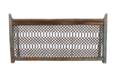 Antique Indian Teak Wood and Iron Bannister