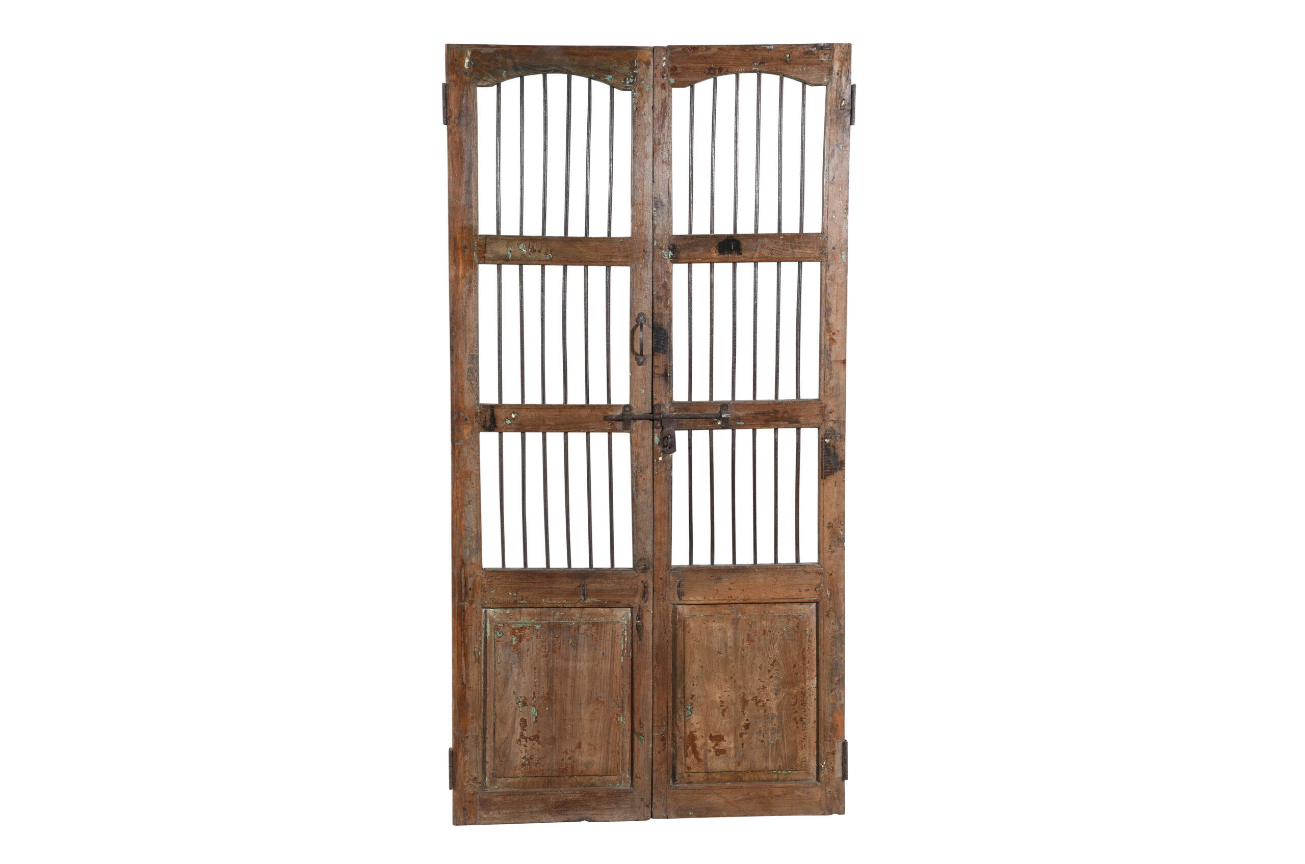 Antique Indian Teak Wood Jali Shutter Doors