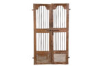 Antique Indian Teak Wood Jali Shutter Doors