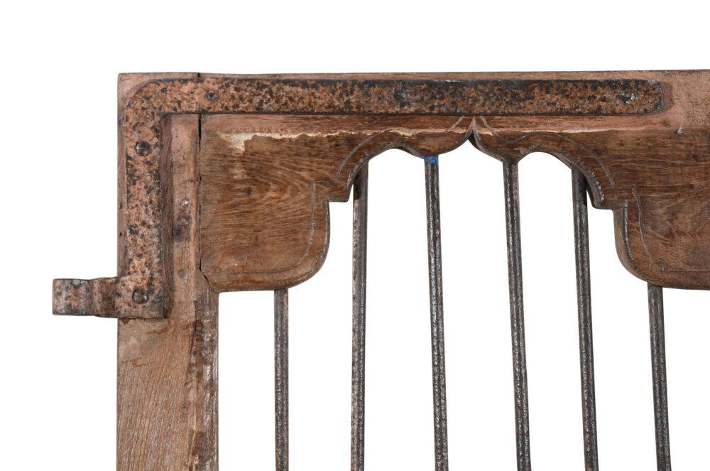 Antique Indian Teak Wood Jali Shutter Doors - Image 4