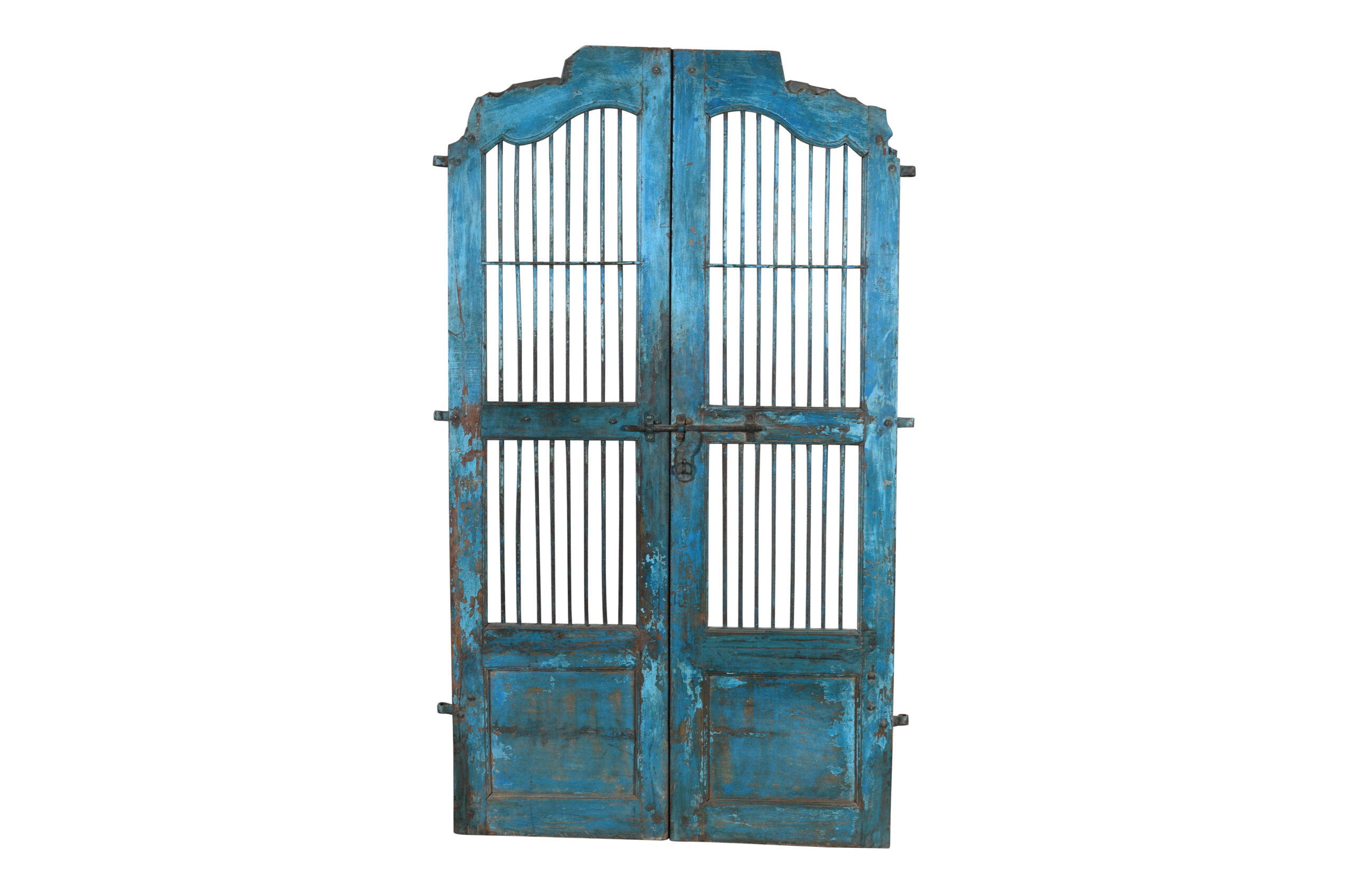 Antique Indian Teak Wood Jali Shutter Doors