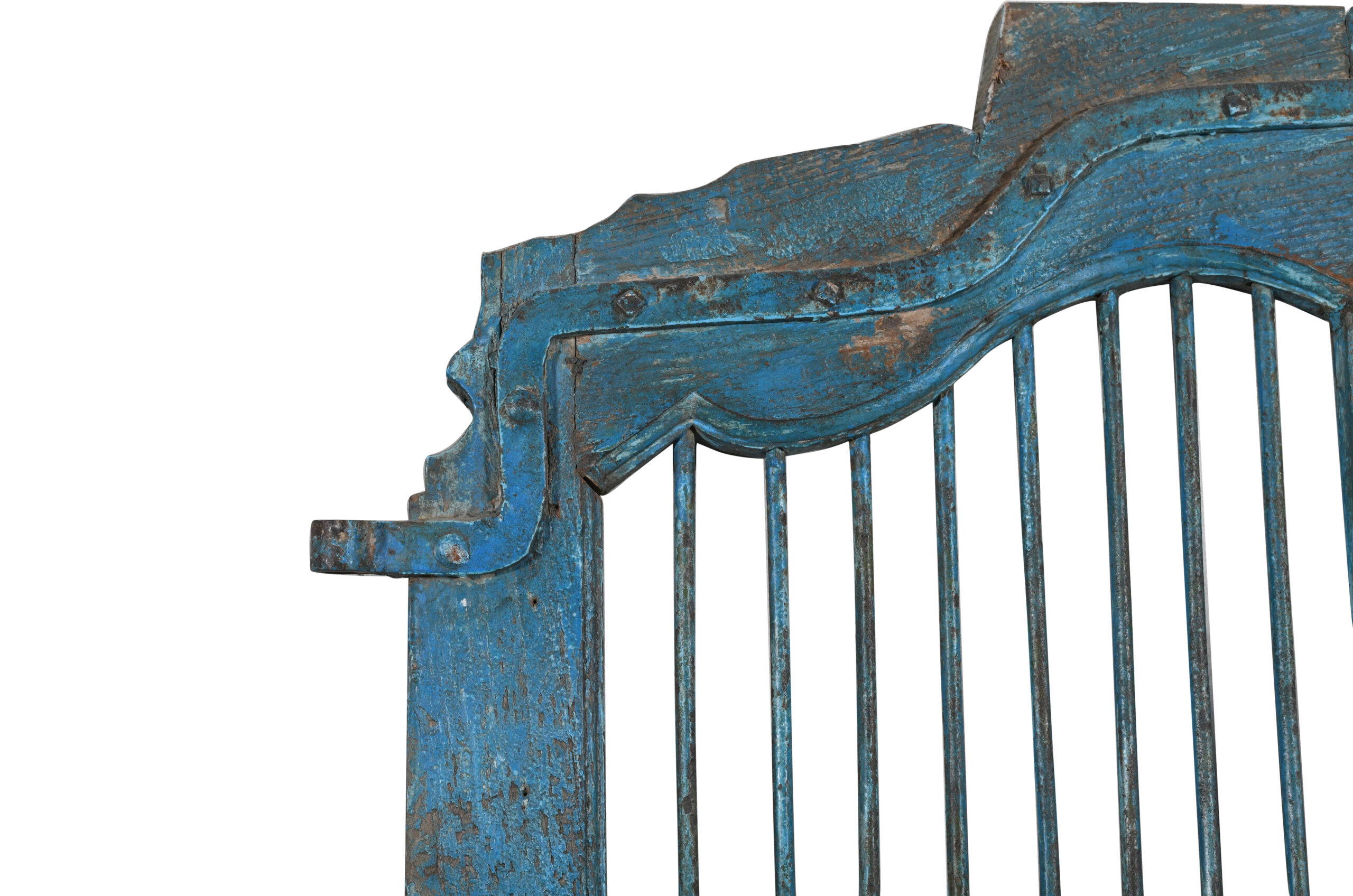 Antique Indian Teak Wood Jali Shutter Doors - Image 2