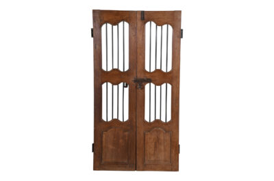 Antique Indian Teak Wood Jali Shutter Doors