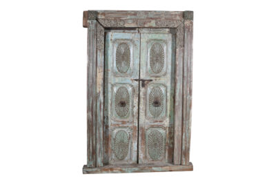 Antique Indian Teak Wood Door And Frame