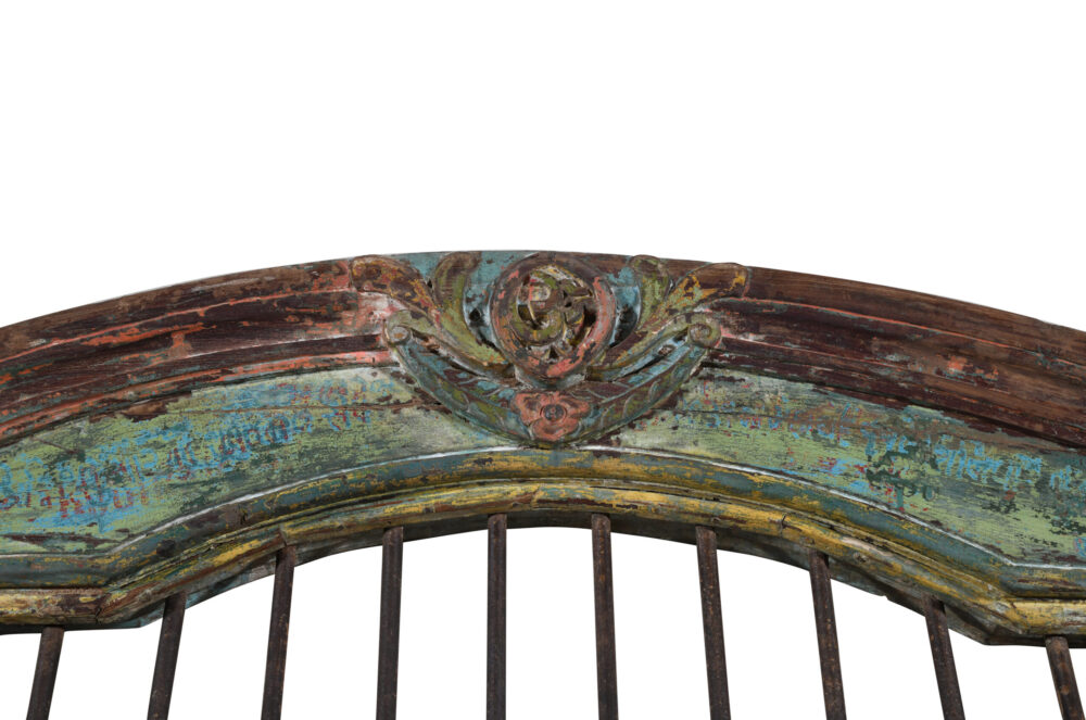 Antique Indian Teak Wood Door And Frame - Image 4