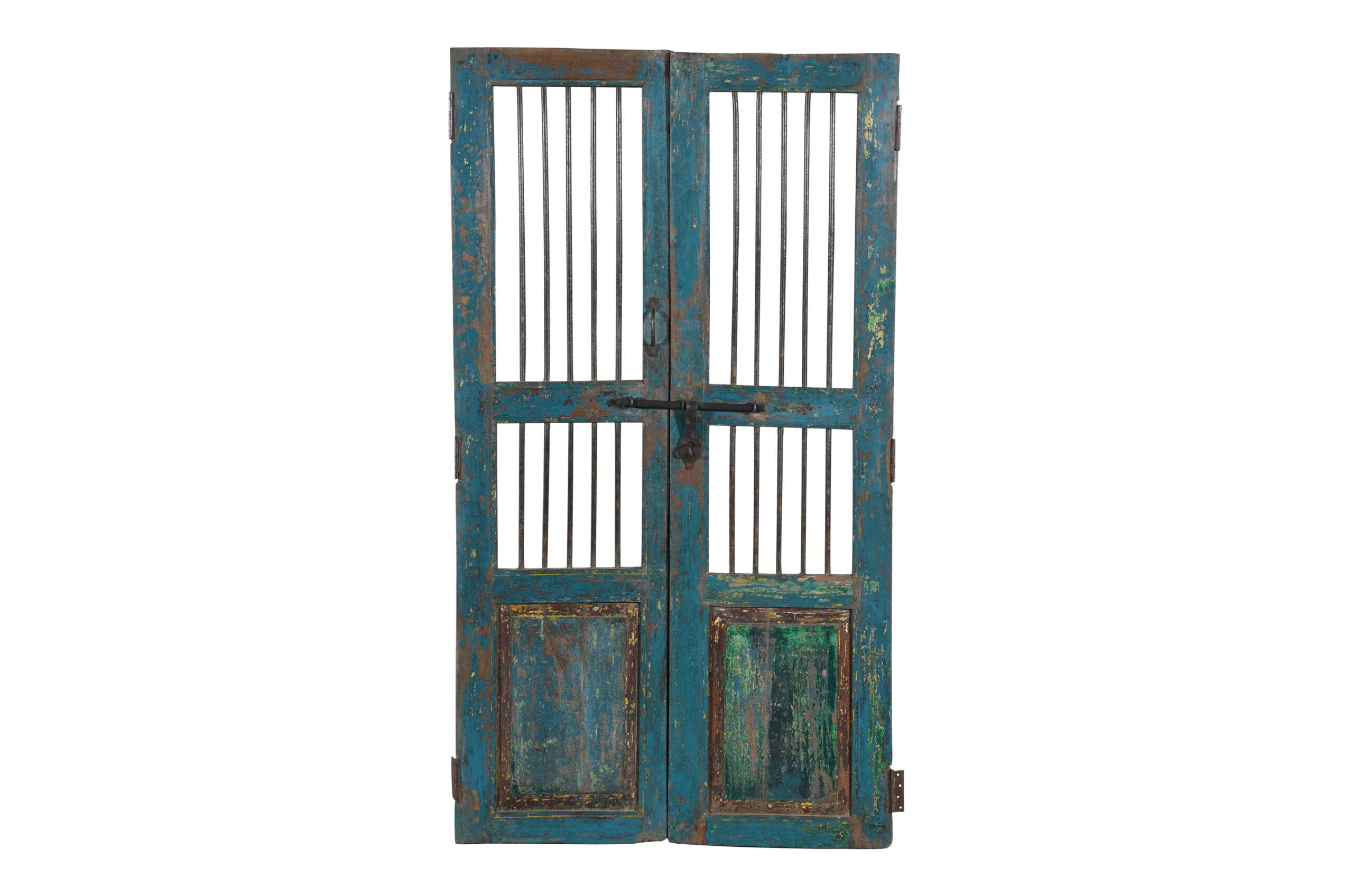 Antique Indian Teak Wood Jali Shutter Doors