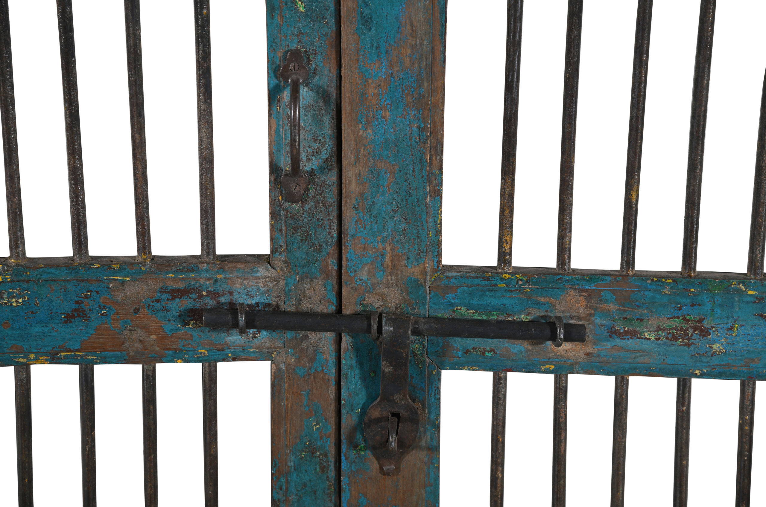 Antique Indian Teak Wood Jali Shutter Doors - Image 4