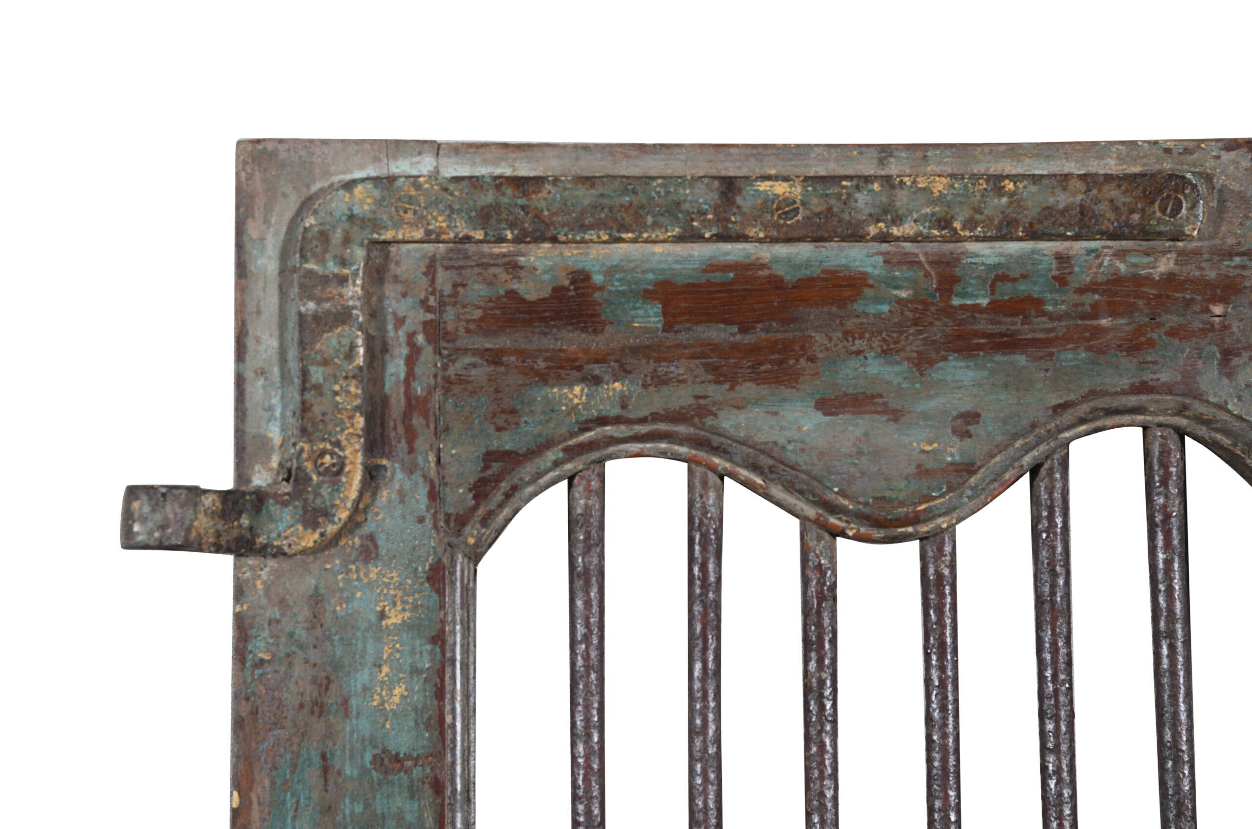 Antique Indian Teak Wood Jali Shutter Doors - Image 3