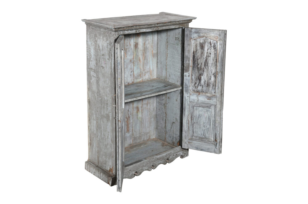 Antique Indian Teak Wood  Almirah Cupboard - Image 3