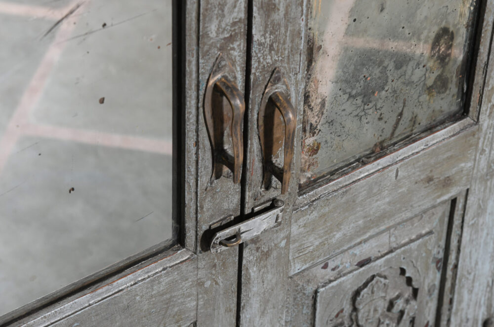 Antique Indian Teak Wood  Almirah Cupboard - Image 2