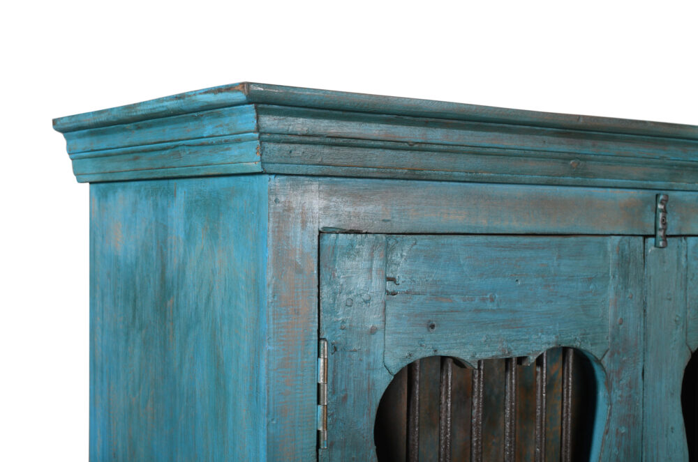 Indian Teak Wood Reclaimed Pinjara Cupboard - Image 2