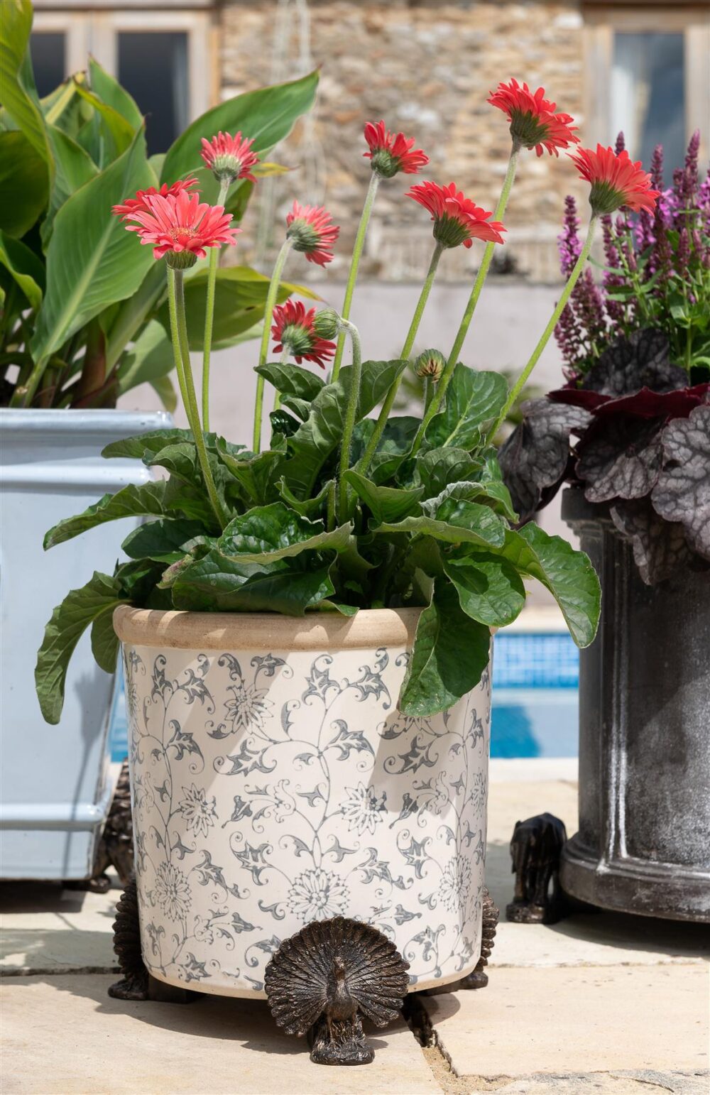 Peacock Plant Pot Feet - Set of 3 - Image 7