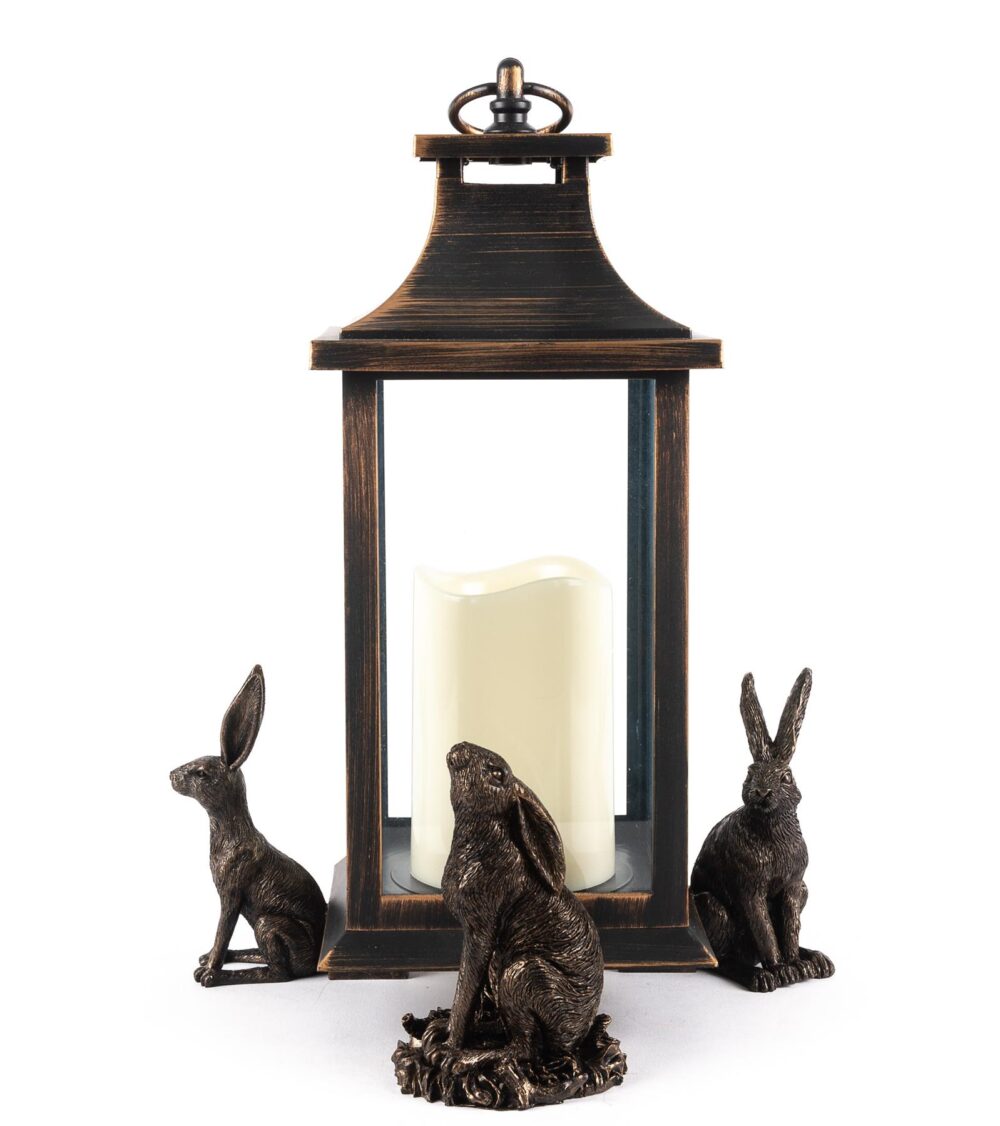 Drove Of Hares Plant Pot Feet - Set of 3 - Moongazing, Sitting and Vigilant Hares