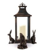 Drove Of Hares Plant Pot Feet - Set of 3 - Moongazing, Sitting and Vigilant Hares