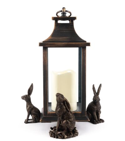 Drove Of Hares Plant Pot Feet - Set of 3 - Moongazing, Sitting and Vigilant Hares
