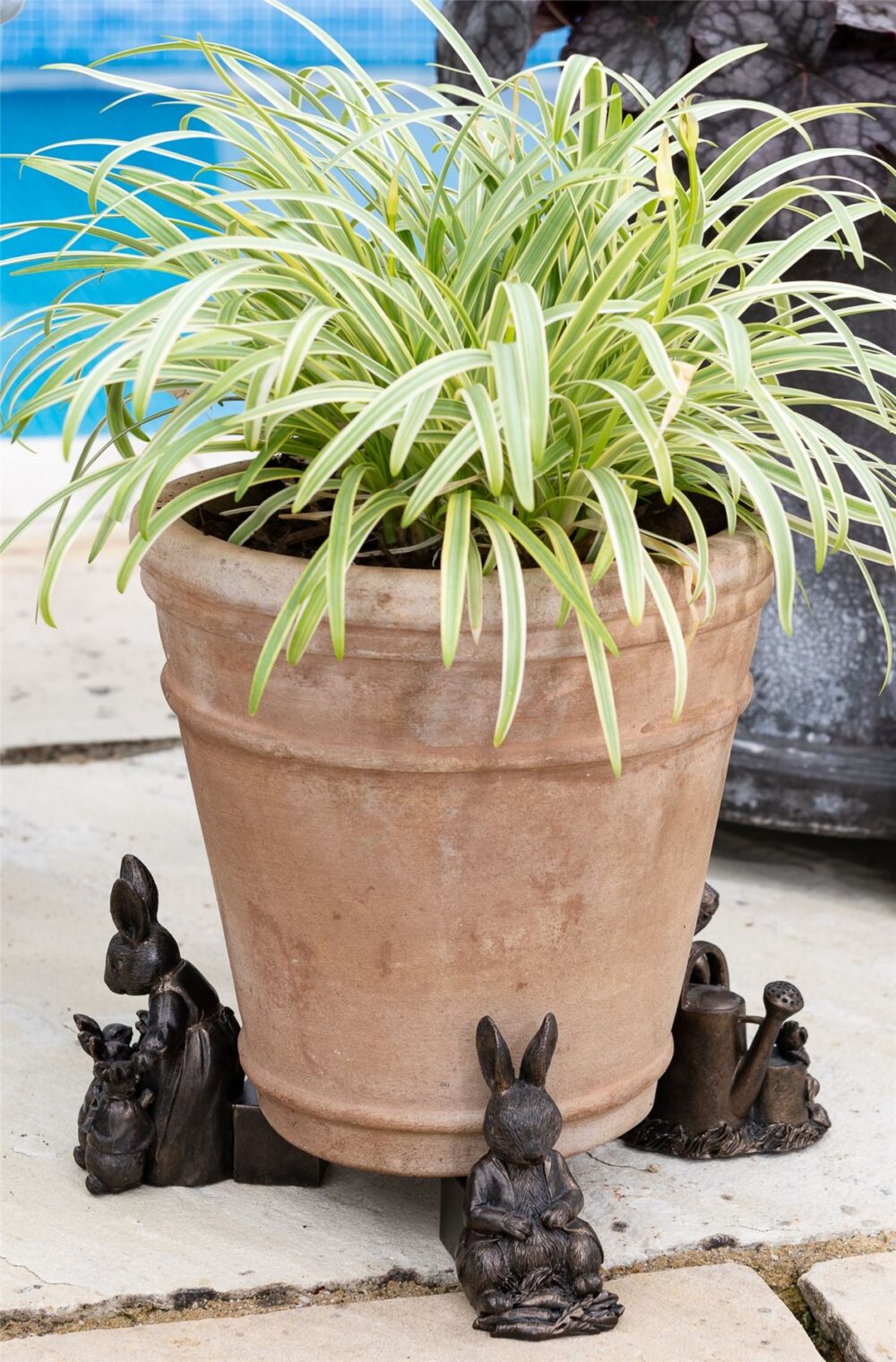 Beatrix Potter Peter Rabbit Plant Pot Feet ? Set Of 3 ? Peter Sleeping, Peter With Watering Can, Mrs. Rabbit With Flopsy, Mopsy & Cottontail - Image 9