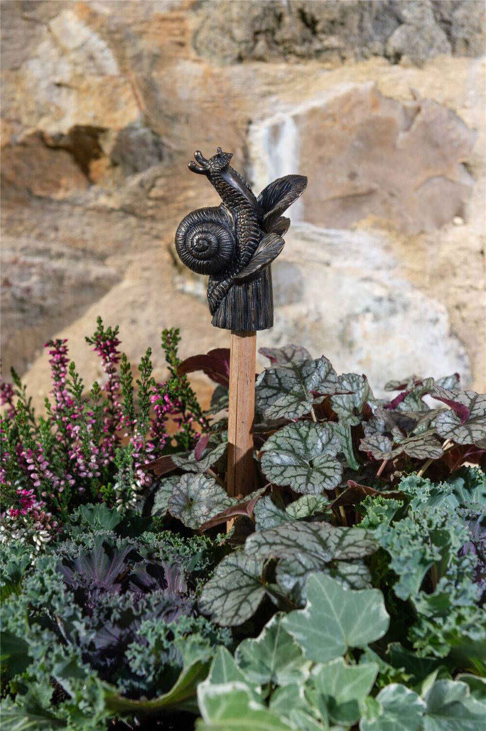 Snail On Hosta Cane or Stake Topper - Image 10