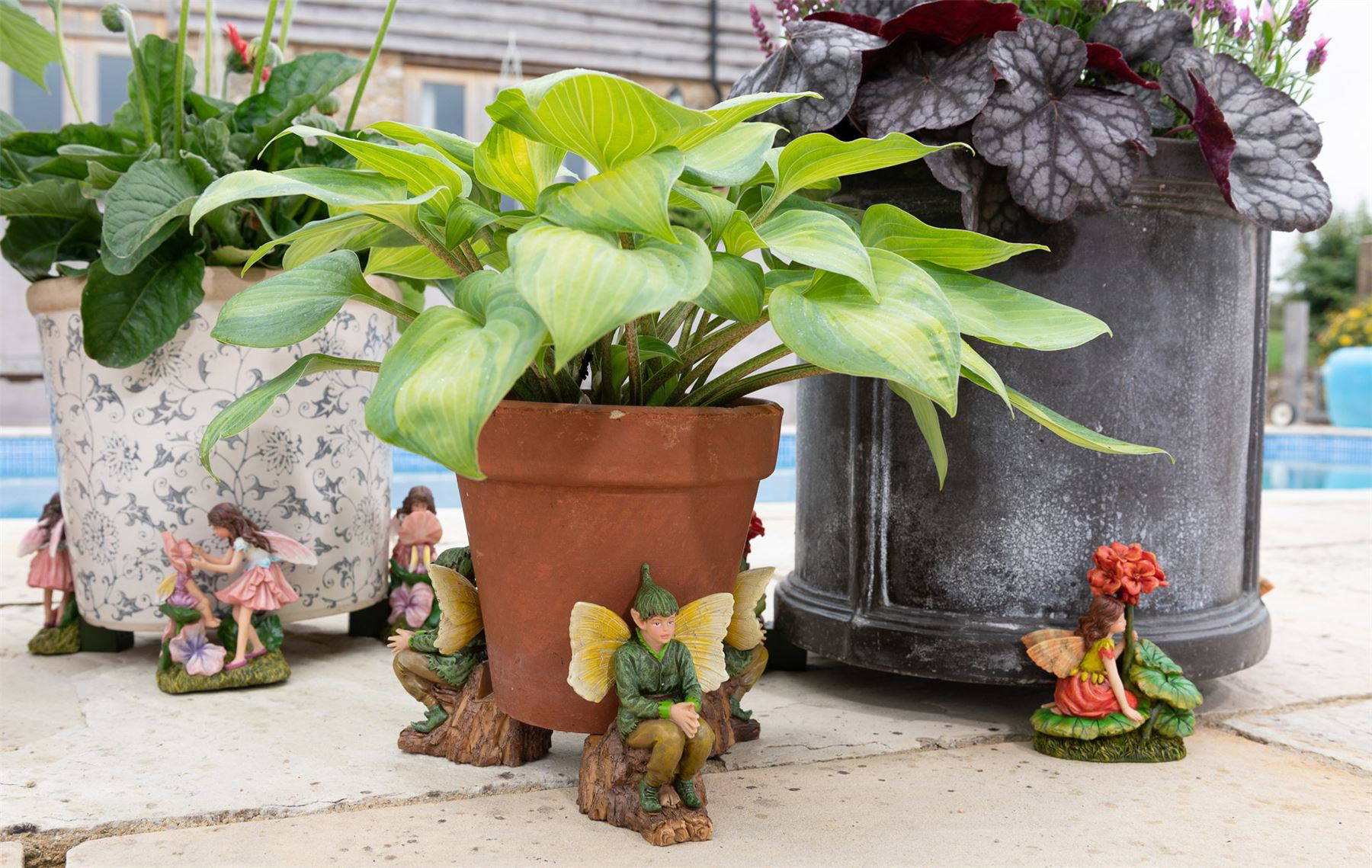 Elm Tree Flower Fairy Plant Pot Feet - Set of 3 - Image 9