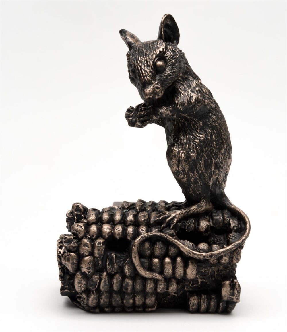 Harvest Mouse On Corn Plant Pot Feet - Set of 3 - Image 4
