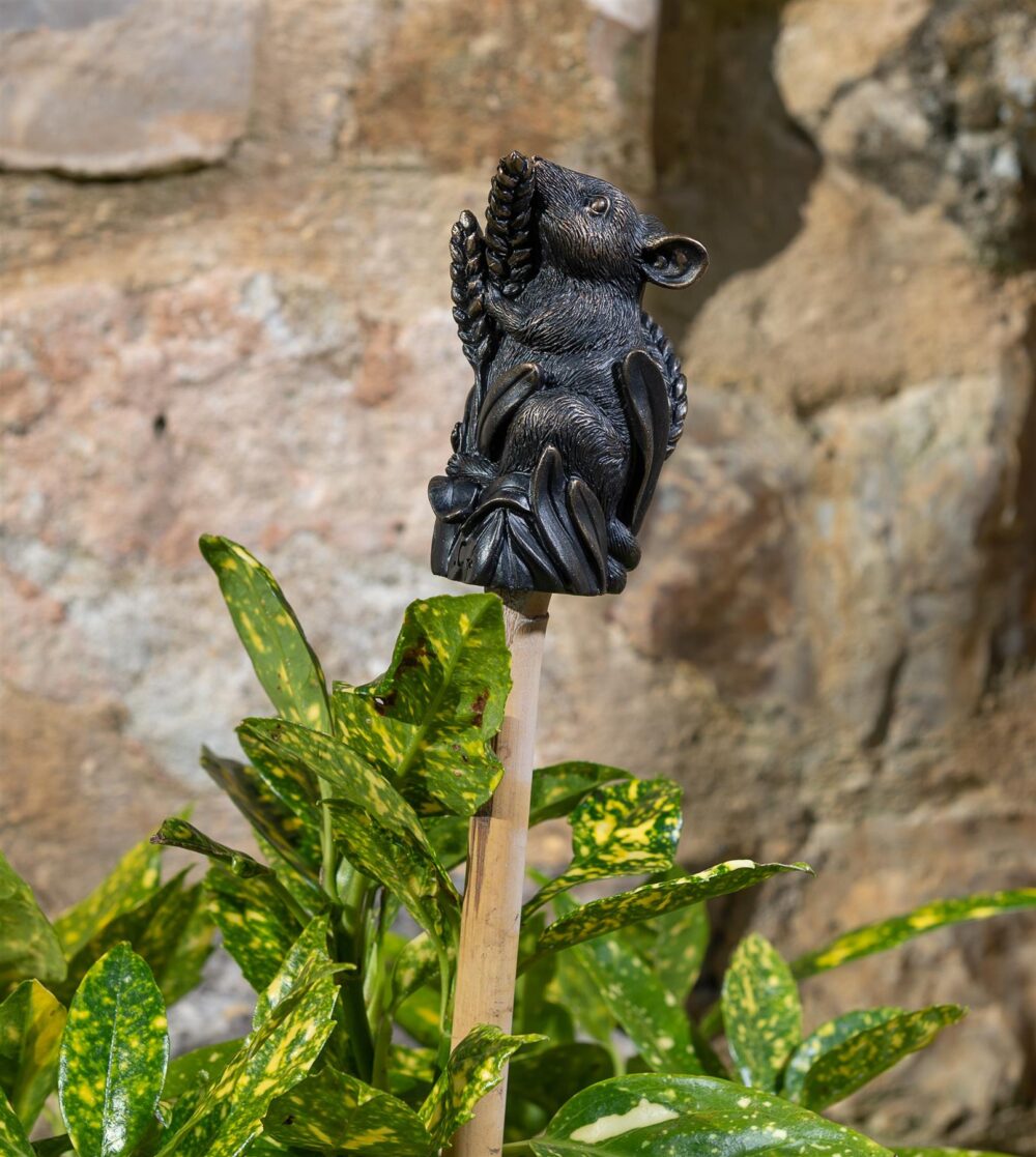 Harvest Mouse On Corn Cane or Stake Topper - Image 3