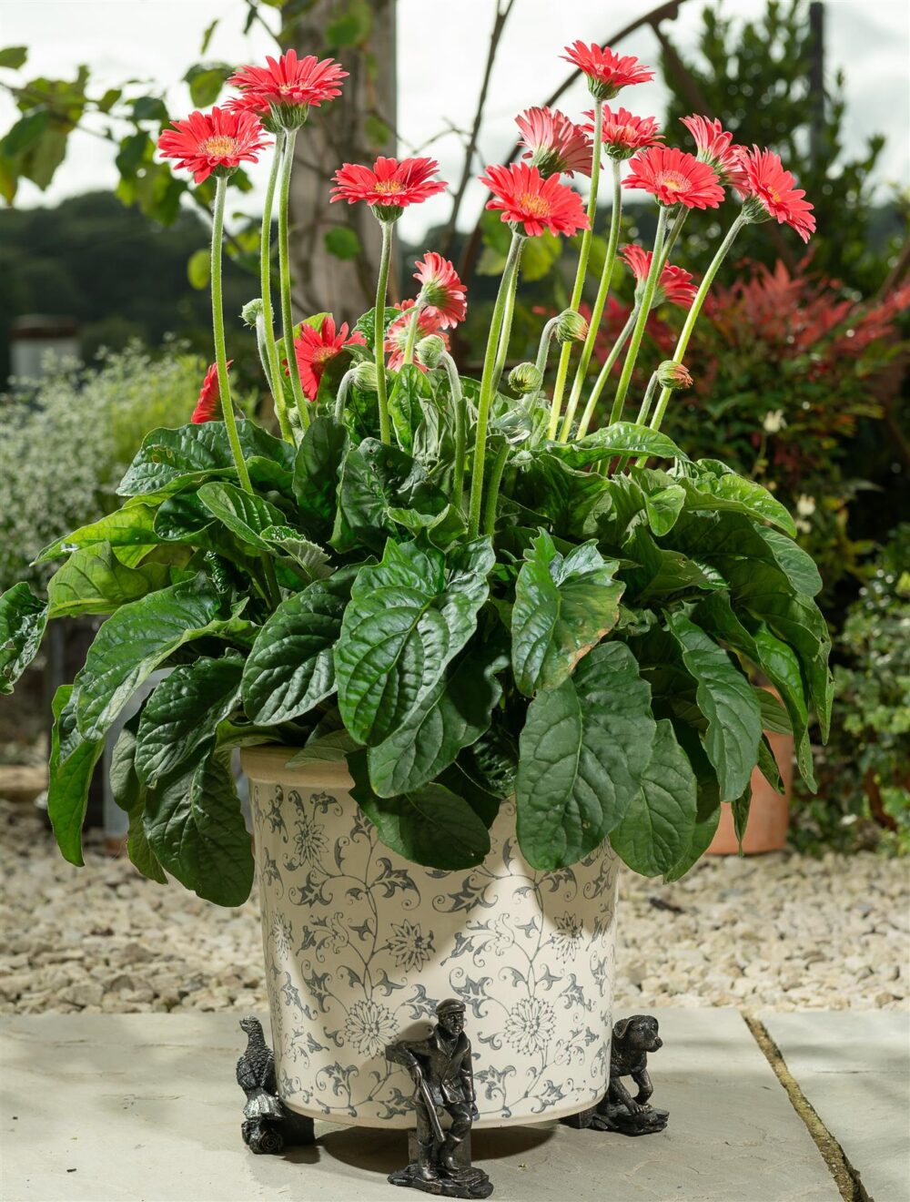 Gamekeeper Trio Plant Pot Feet - Set of 3 - Gamekeeper, Dog and Pheasant