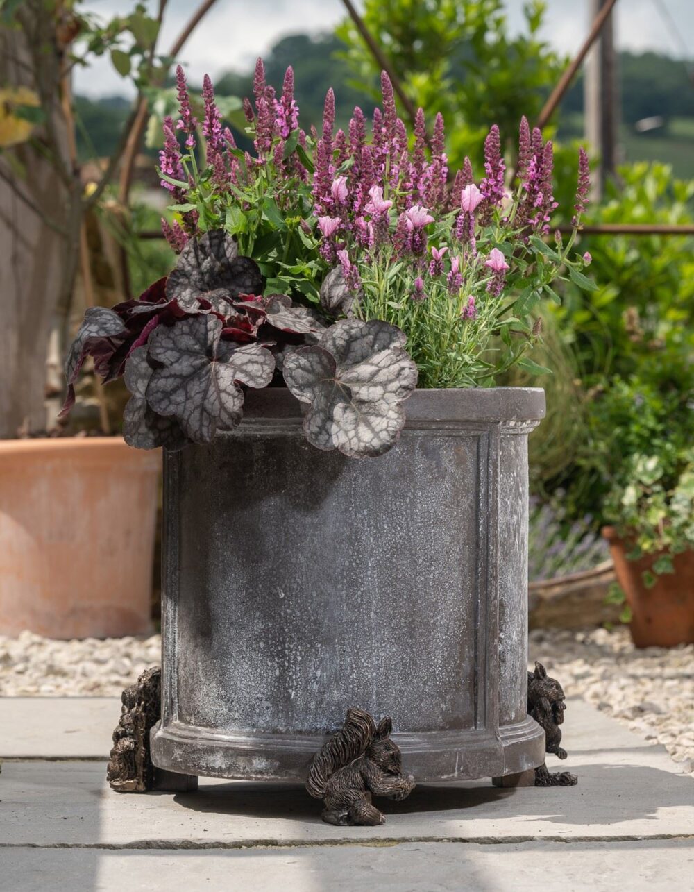 Beatrix Potter Squirrel Nutkin and Old Brown Plant Pot Feet - Set of 3 - Image 9