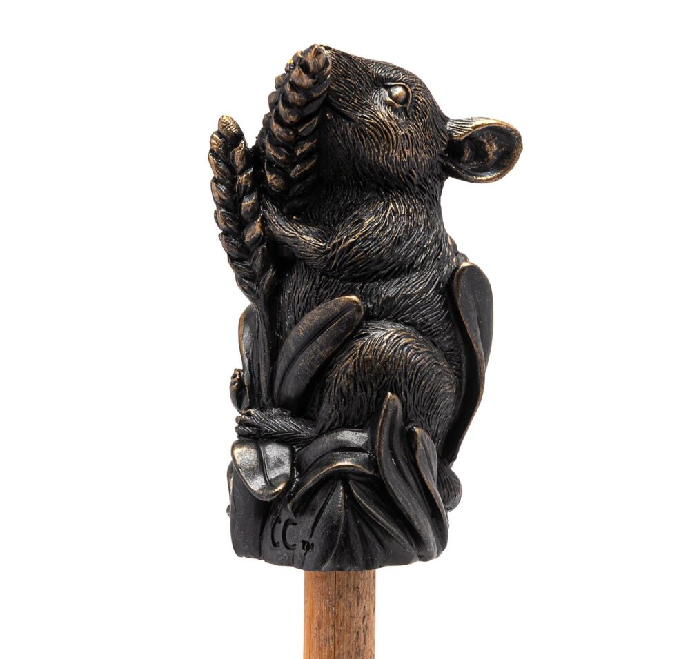 Harvest Mouse On Corn Cane or Stake Topper - Image 4
