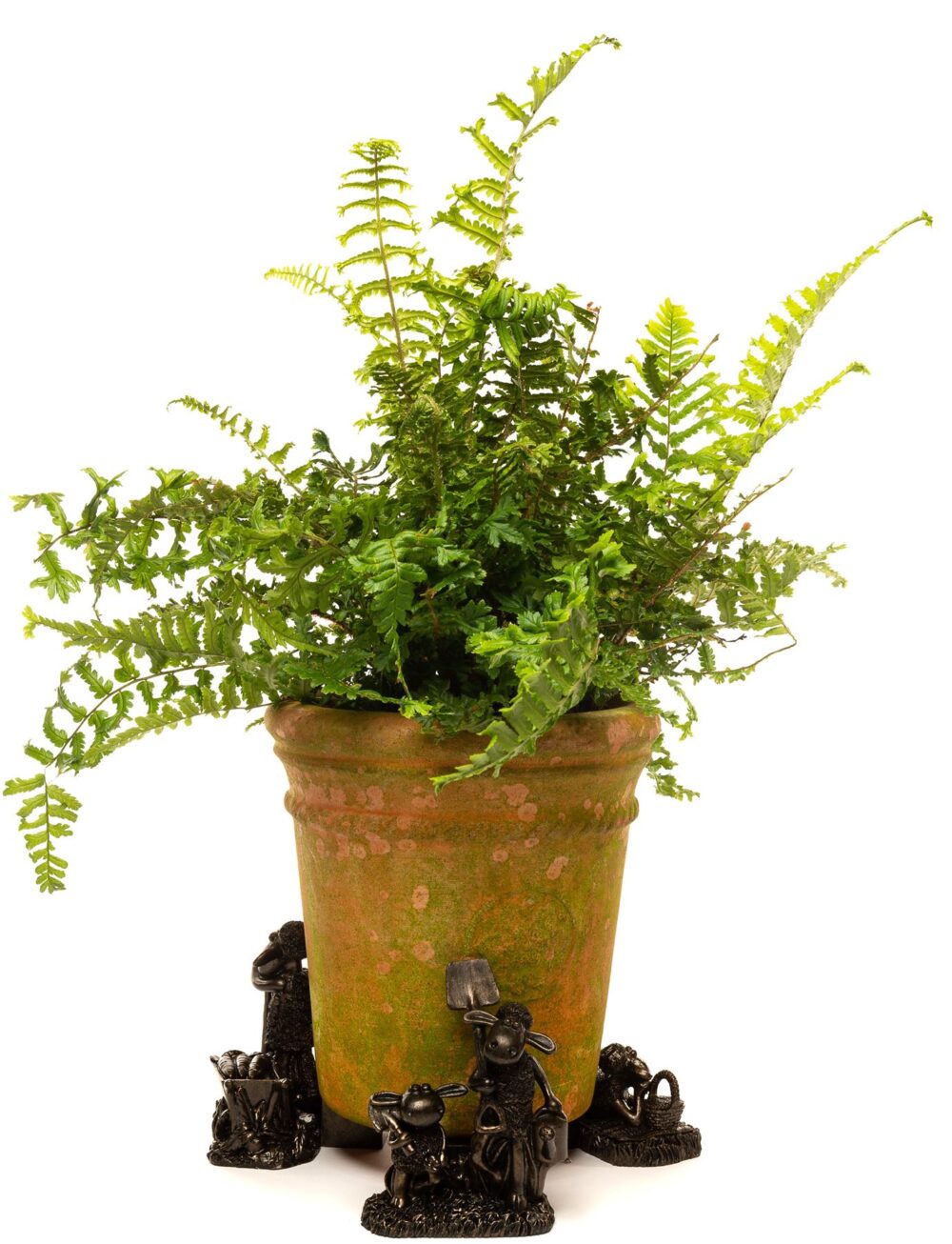Shaun the Sheep Plant Pot Feet - Shaun With Wheelbarrow, Shaun & Timmy, Shaun Having A Picnic - Image 2