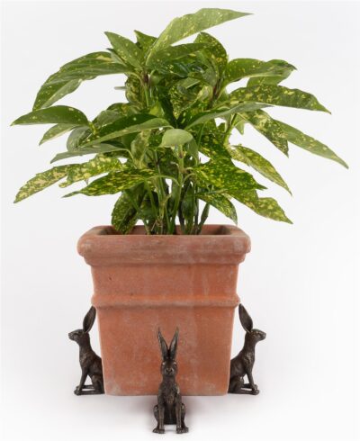Large Sitting Hare Plant Pot Feet - Set of 3