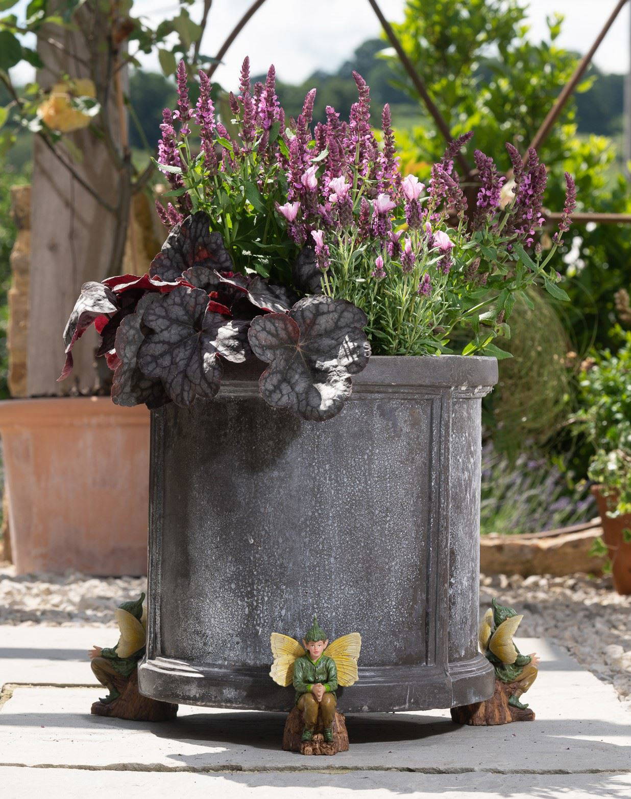 Elm Tree Flower Fairy Plant Pot Feet - Set of 3 - Image 3