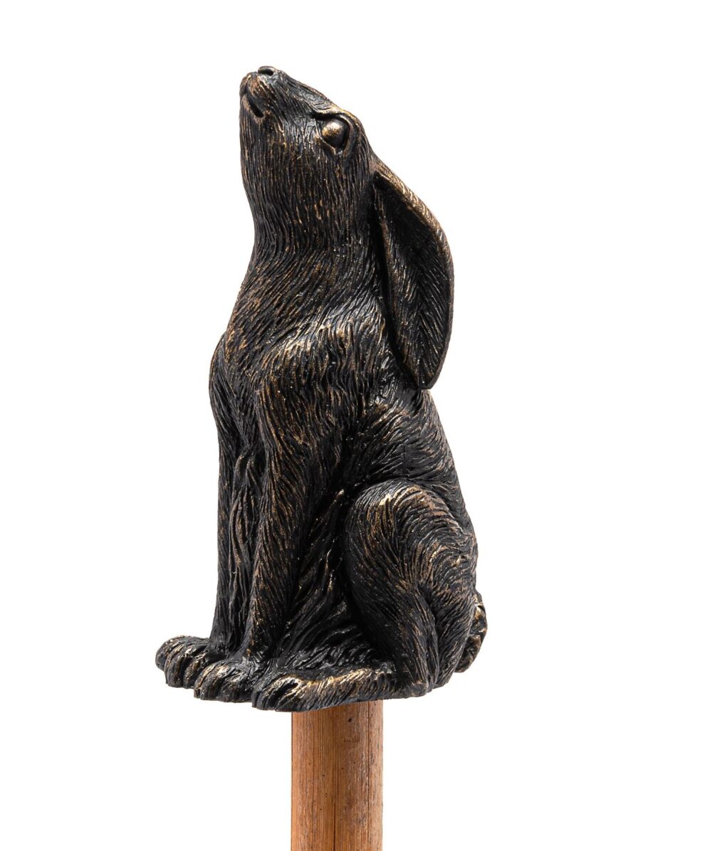 Moongazing Hare Cane or Stake Topper - Image 3