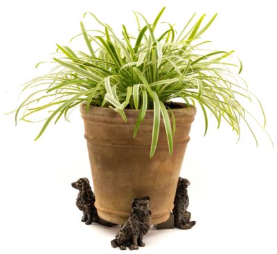 Border Collie Plant Pot Feet - Set of 3