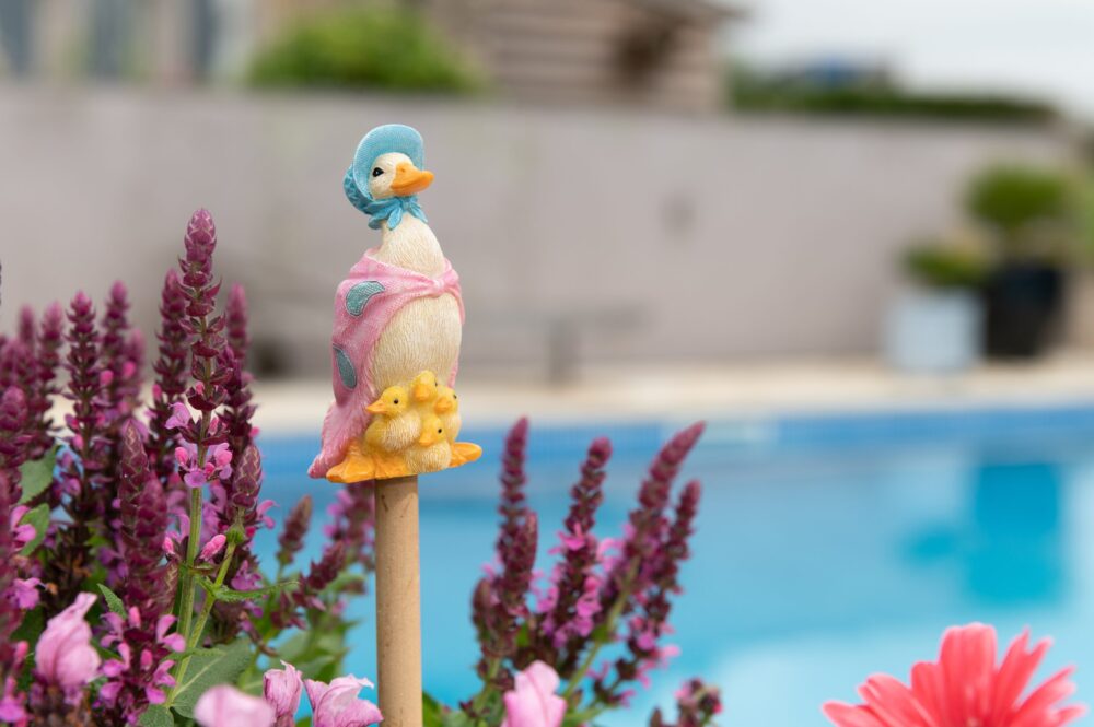Beatrix Potter Set of 5 Cane or Stake Toppers Peter Rabbit, Benjamin Bunny, Mrs Tiggy Winkle, Jeremy Fisher, Jemima Puddle Duck - Image 3